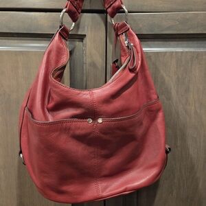 Tignanello Red Leather Purse